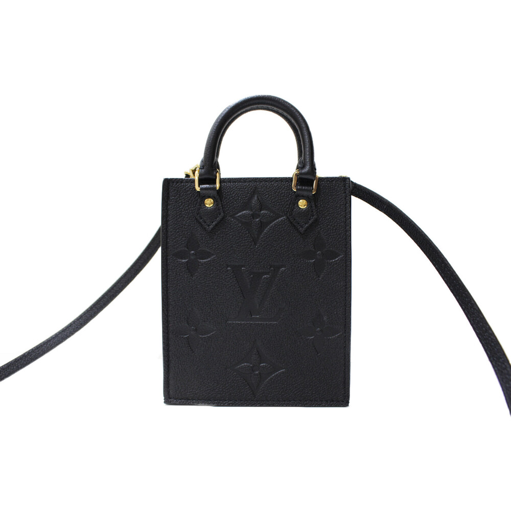 Louis Vuitton Strap Black Bag Handbag Empreinte Shoulder Sac Plat - Picture 4 of 7